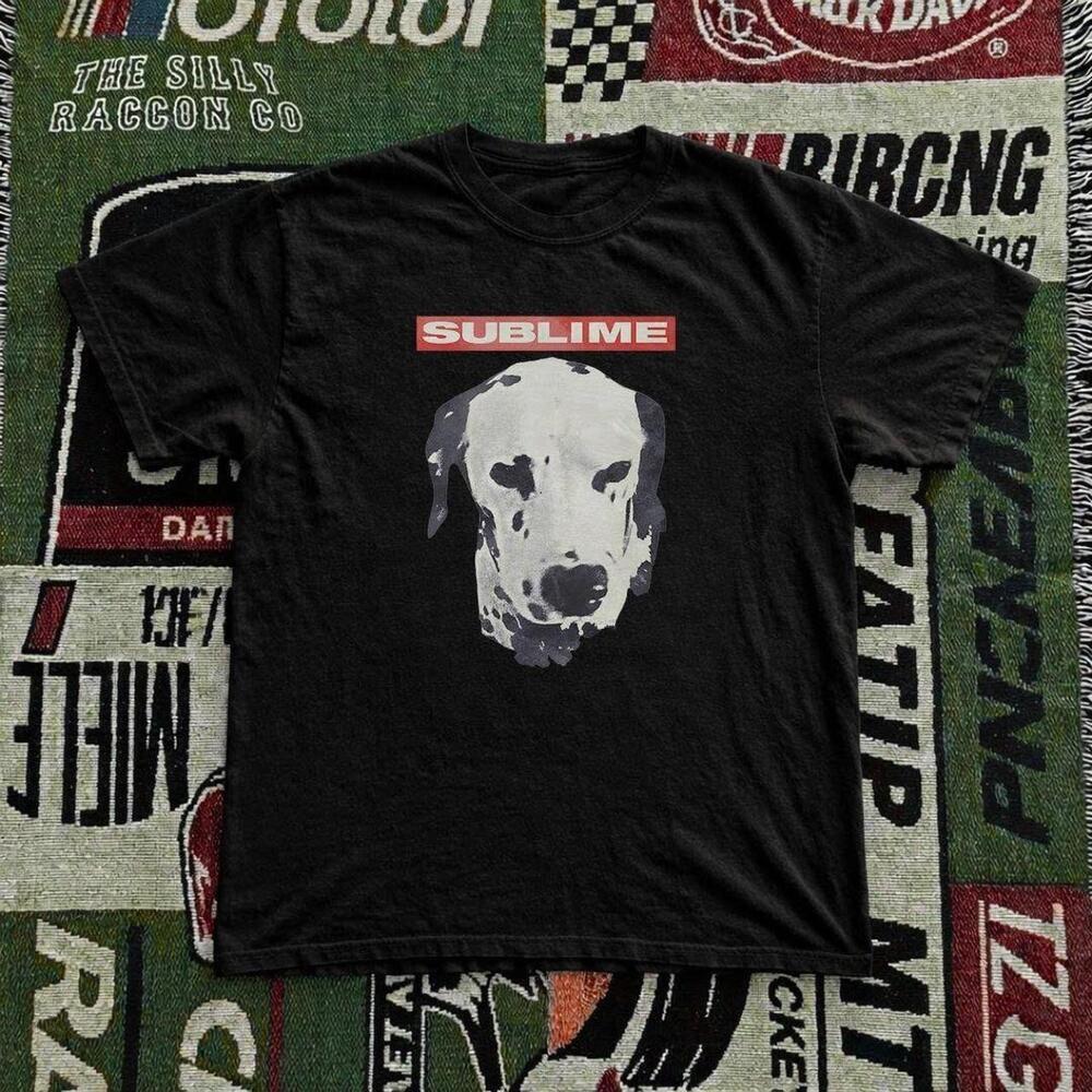 Black Sublime Band Tee With Bold Graphics
